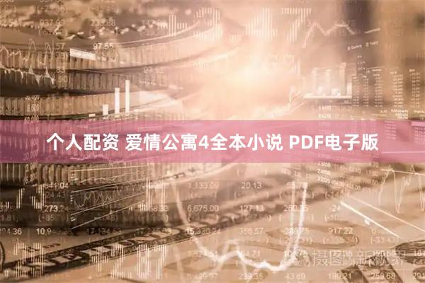 個人配資 愛情公寓4全本小說 PDF電子版